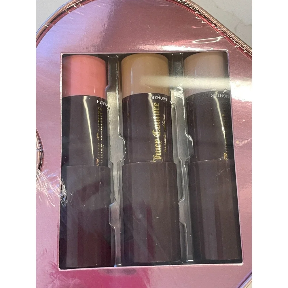 Juicy Couture Makeup Complexion Set Blush Bronzer Highlight 0.42 oz New Sealed